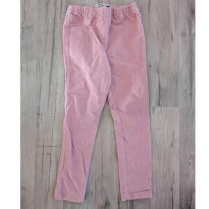 Mini Boden Pink Elastic Waistband Corduroy Trousers, Size 7Y (K8)